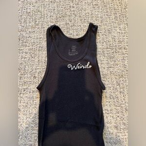 Embroidered “Weirdo” Tank